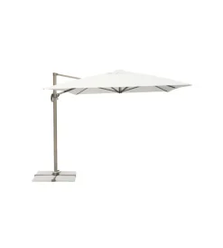 Coperture Per Esterno E Accessori- Ombrellone da giardino a braccio solaria "california" in alluminio tortora ecru' 3x4 mt