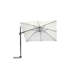 Coperture Per Esterno E Accessori- Ombrellone da giardino a braccio solaria "california" in alluminio antracite ecru' 3x4 mt