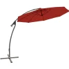 Outlet Ombrellone da giardino a braccio "palawan" colore burgundy in fibra di vetro e poliestere, 300x300x200 cm Coperture Per Esterno E Accessori