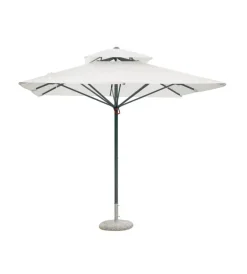 Coperture Per Esterno E Accessori|Ombrellone da giardino quadrato solaria "push-up" in alluminio antracite-ecru' 3x3 mt