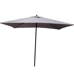 Coperture Per Esterno E Accessori|Ombrellone da giardino rettangolare essenza push up in poliestere grigio 2x3 mt
