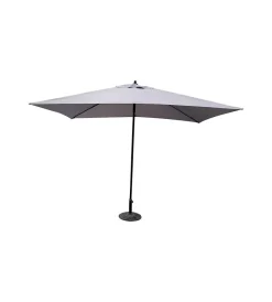 Coperture Per Esterno E Accessori|Ombrellone da giardino rettangolare essenza push up in poliestere grigio 2x3 mt