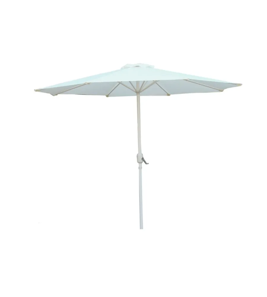 Outlet Ombrellone da giardino rotondo con doppio tetto ecrù 270x270 cm Coperture Per Esterno E Accessori