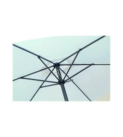 New Ombrellone da giardino rotondo essenza in poliestere bianco 3 mt Coperture Per Esterno E Accessori