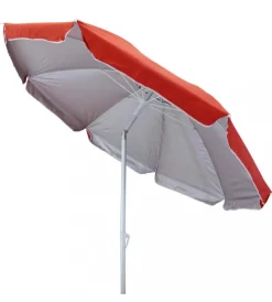Coperture Per Esterno E Accessori- Ombrellone da spiaggia rotondo elica garden con protezione uv in acciaio e nylon colori assortiti 180x180 cm