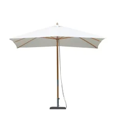 Coperture Per Esterno E Accessori- Ombrellone rettangolare solaria in legno di bambu' 3x2 mt