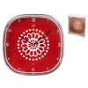 New Orologio da parete - quadrato rosso - 30 cm Decorazione Pareti