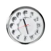 Decorazione Pareti- Orologio da parete tondo - argento/bianco - 31 cm