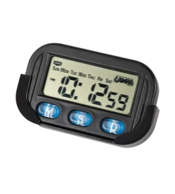 Auto Interno-Lampa Orologio digitale quarzo con supporto per auto