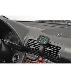 Auto Interno-Lampa Orologio digitale quarzo con supporto per auto