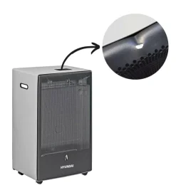 Outlet Casa|Outlet - difetti estetici - stufa a gas hyundai blu belle fiamma blu 4,2 kw