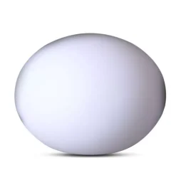 Illuminazione Per Esterno- Ovale decorativo da esterno luminoso led rgbb ricaricabile 20x14 cm