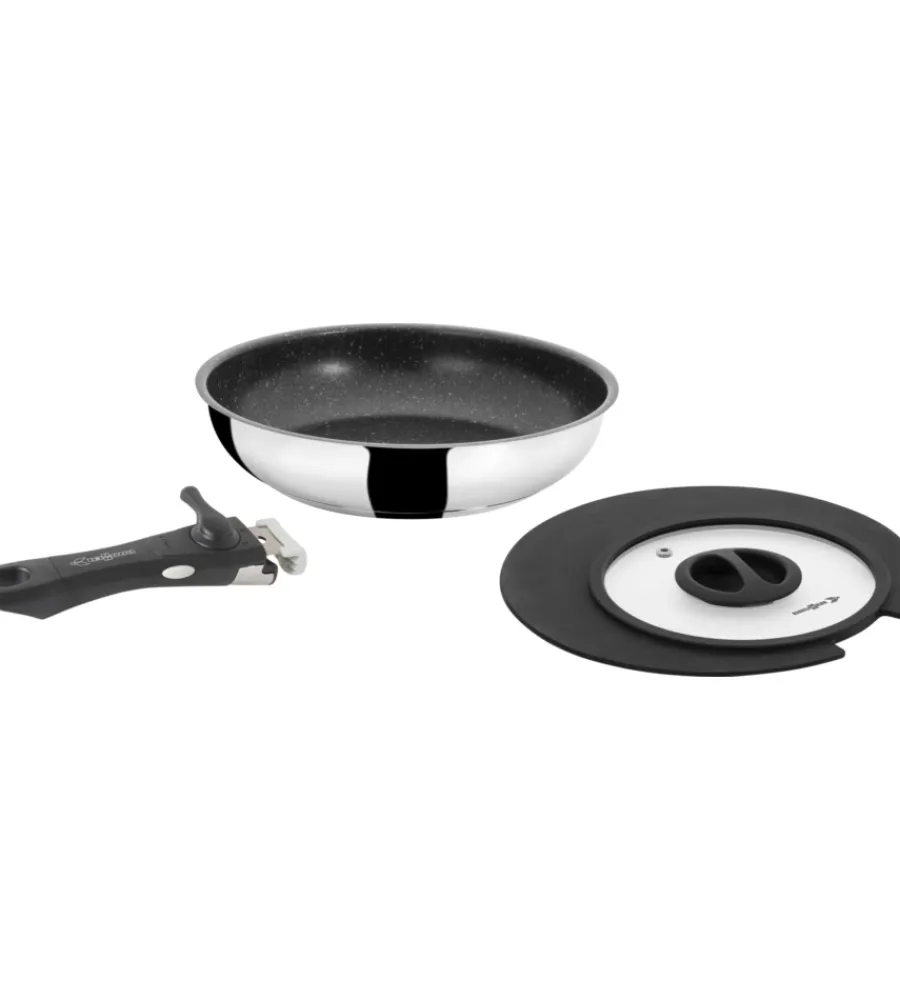 Brunner Campeggio|Padella da campeggio "academy pan ø 22" con coperchio e manico staccabile