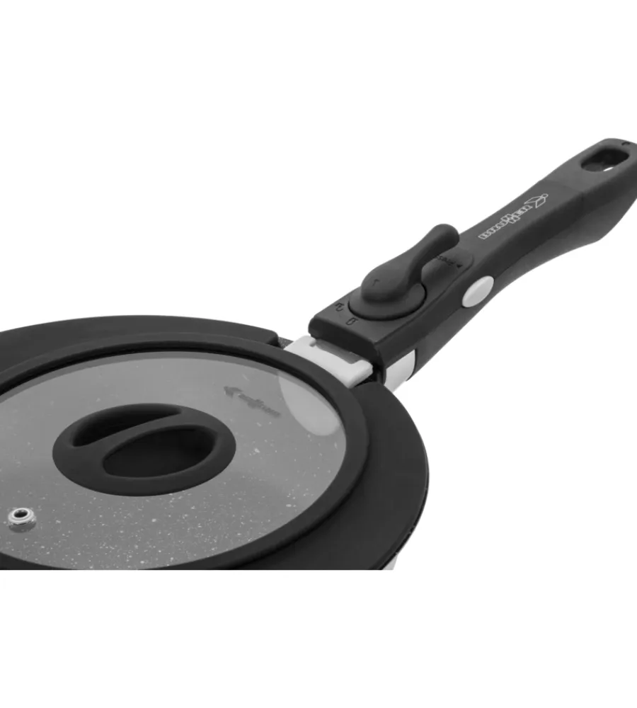 Brunner Campeggio|Padella da campeggio "academy pan ø 22" con coperchio e manico staccabile