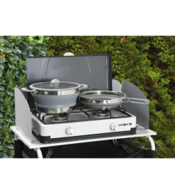 Brunner Campeggio|Padella da campeggio collassabile "volcano fold-away" ø24 cm in plastica e acciaio inox