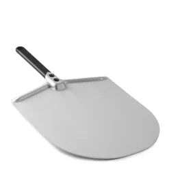 Gimetal Forni Pizza|Pala per pizza "amica" con manico nero 25 cm e testa in alluminio 30 cm