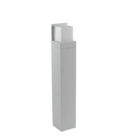 Illuminazione Per Esterno- Paletto led "nismo" alluminio bianco 560lm, h60 cm