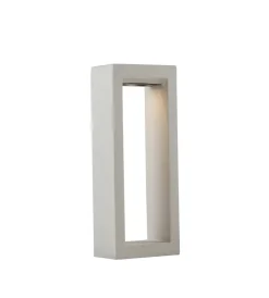 Illuminazione Per Esterno- Paletto "masai"  in cemento bianco 51x20x12 cm, 1xr7s