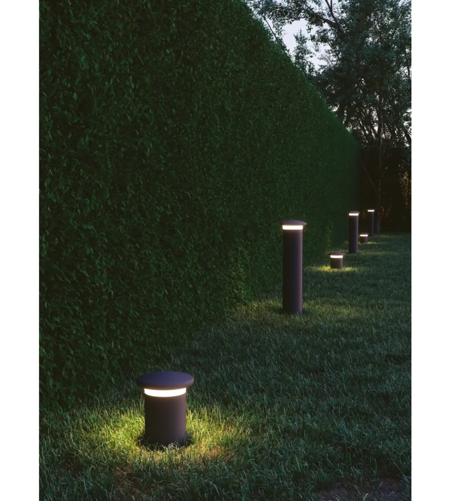 Illuminazione Per Esterno- Palo led "bitt" corten 27,5x20,9 cm , 10w
