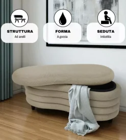 Poltrone E Pouf-BellaHome Panca contenitore 