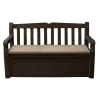 Keter Mobili Da Giardino E Accessori|Panchina cassapanca "eden storage bench" in resina marrone, 140x60x84 cm