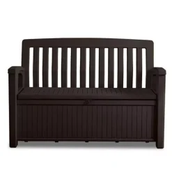 Best Panchina cassapanca "patio storage bench" in resina grafite 132x61,2x89 cm Mobili Da Giardino E Accessori