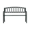 Discount Panchina da esterno solaria in ferro e ghisa antracte 2 posti 127x63x87 cm Mobili Da Giardino E Accessori