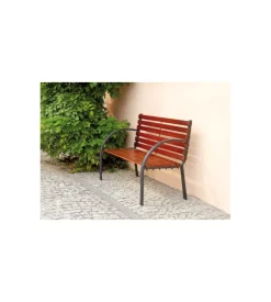 Mobili Da Giardino E Accessori- Panchina da esterno solaria "piccadilly" in ferro 2 posti  122x67x72 cm