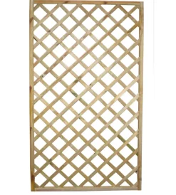 Reti, Recizioni E Cancelli Per Giardino- Pannello grigliato in legno di pino 100x4,4x180 cm