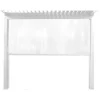 Coperture Per Esterno E Accessori- Pannello laterale manuale elica garden per pergola bioclimatica in pvc bianco lato 3 mt