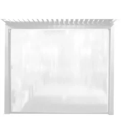Coperture Per Esterno E Accessori|Pannello laterale manuale elica garden per pergola bioclimatica in pvc bianco lato 4 mt