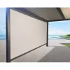 Clearance Pannello laterale oscurante per pergole riviera "screen" in textilene antracite e grigio lato 3 m Coperture Per Esterno E Accessori