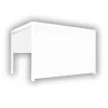 Coperture Per Esterno E Accessori|Pannello laterale per gazebo pergola bioclimatica da esterno elica garden bianco, 3x4 mt