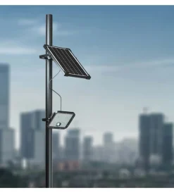 Illuminazione Per Esterno- Pannello led con ricarica solare e sensore 30w, 4000k