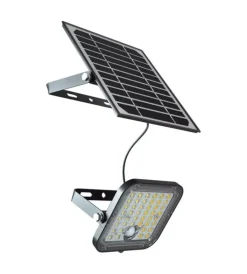 Illuminazione Per Esterno- Pannello led con ricarica solare e sensore 10w, 6400k