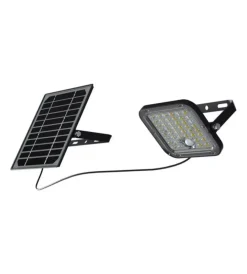 Illuminazione Per Esterno- Pannello led con ricarica solare e sensore 10w, 6400k