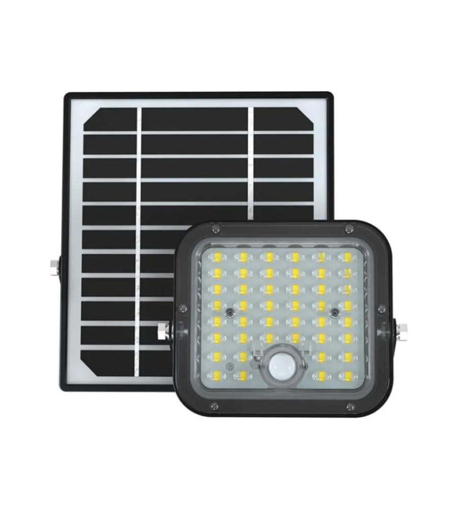 Pannello led con ricarica solare e sensore 10w, 4000k Illuminazione Per Esterno