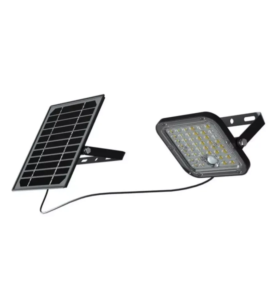 Pannello led con ricarica solare e sensore 10w, 4000k Illuminazione Per Esterno