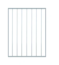 Metal Expert Porte, Scale E Pavimenti|Pannello ornamentale per recinzione modulare in ferro zincato - 85xh100 cm