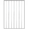 Metal Expert Porte, Scale E Pavimenti|Pannello ornamentale per recinzione modulare in ferro zincato - 850xh1012 mm