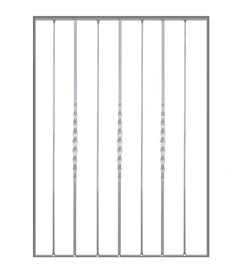Metal Expert Porte, Scale E Pavimenti|Pannello ornamentale per recinzione modulare in ferro zincato - 850xh1012 mm