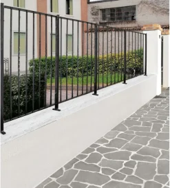Metal Expert Porte, Scale E Pavimenti|Pannello ornamentale per recinzione modulare in ferro zincato - 850xh1012 mm