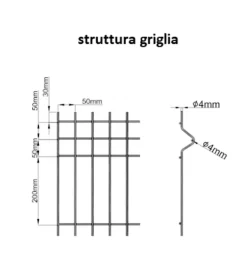 Sale Pannello rete elettrosaldato per recinzioni grigio 200x100 cm Reti, Recizioni E Cancelli Per Giardino