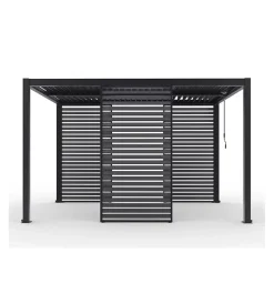 Coperture Per Esterno E Accessori|Pannello singolo fisso per pergole riviera "blind" in alluminio antracite 123x238 cm
