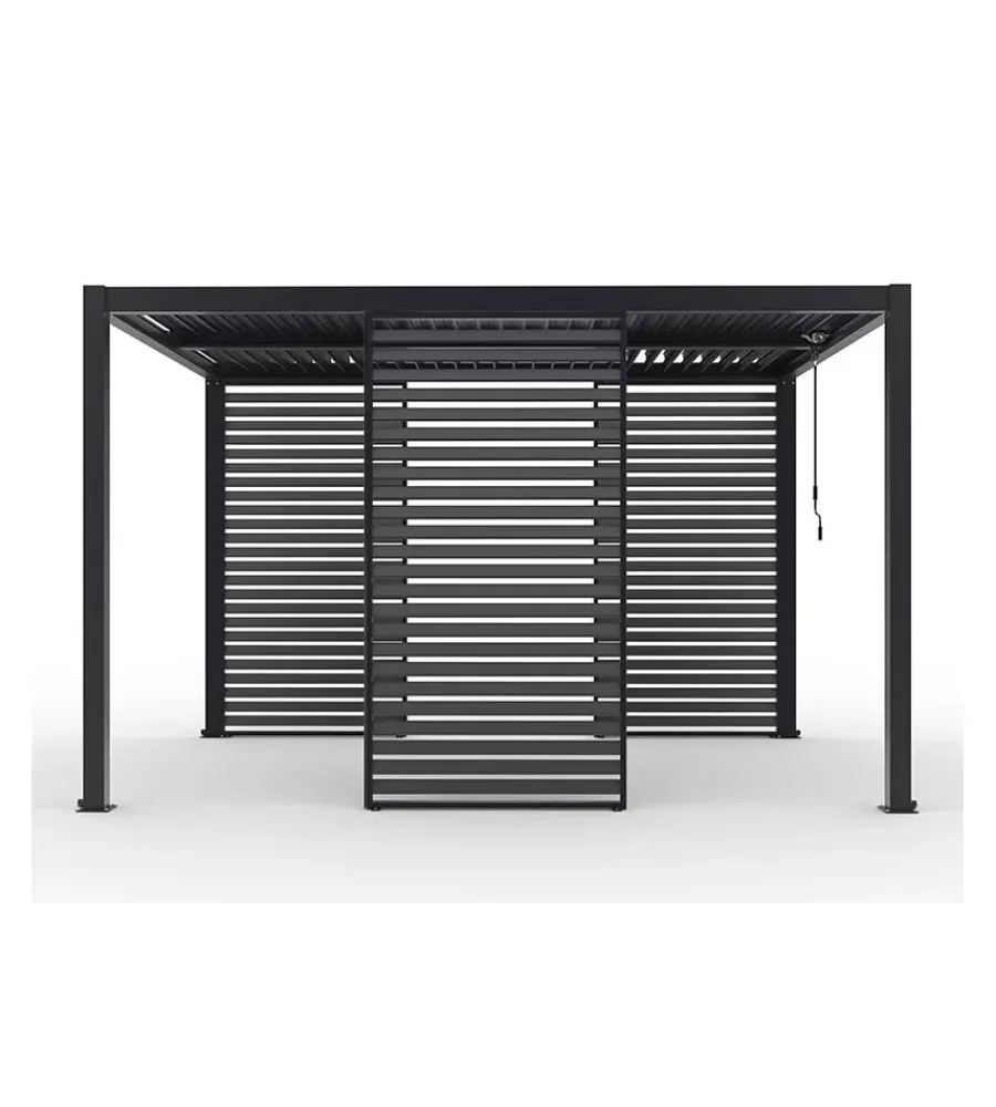 Coperture Per Esterno E Accessori|Pannello singolo fisso per pergole riviera "blind" in alluminio antracite 123x238 cm