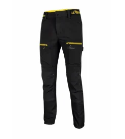 U-Power Pantaloni|Pantaloni|Pantalone da lavoro "horizon" black carbon, tg xxl
