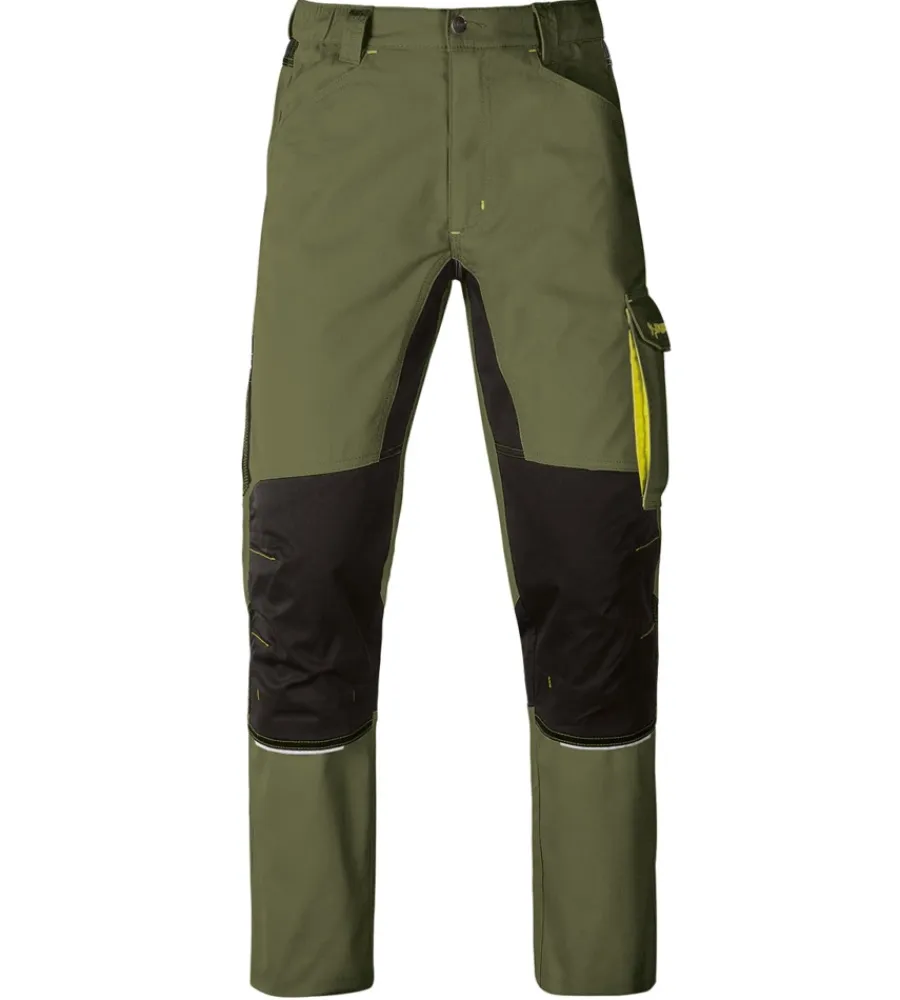 Pantaloni|Pantaloni-Kapriol Pantaloni da lavoro kavir verde/nero, tg xl -