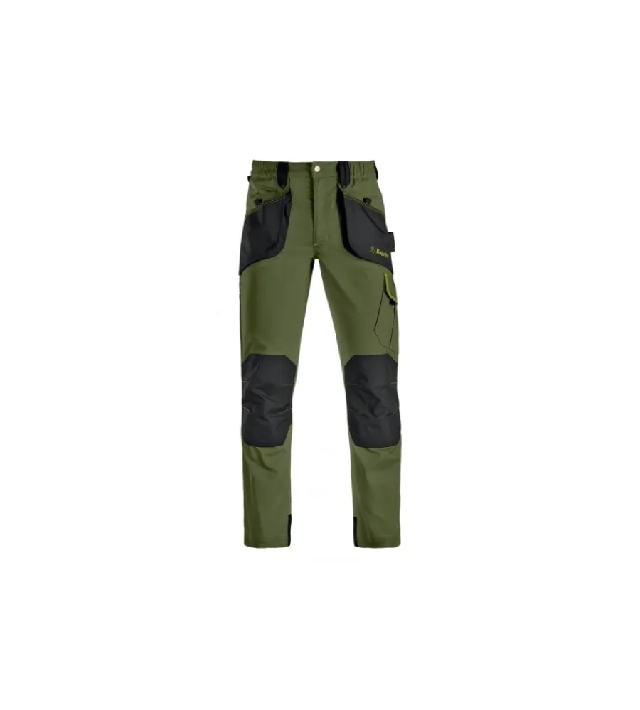 Kapriol Pantaloni|Pantaloni|Pantaloni da lavoro slick verde/nero, tg s -