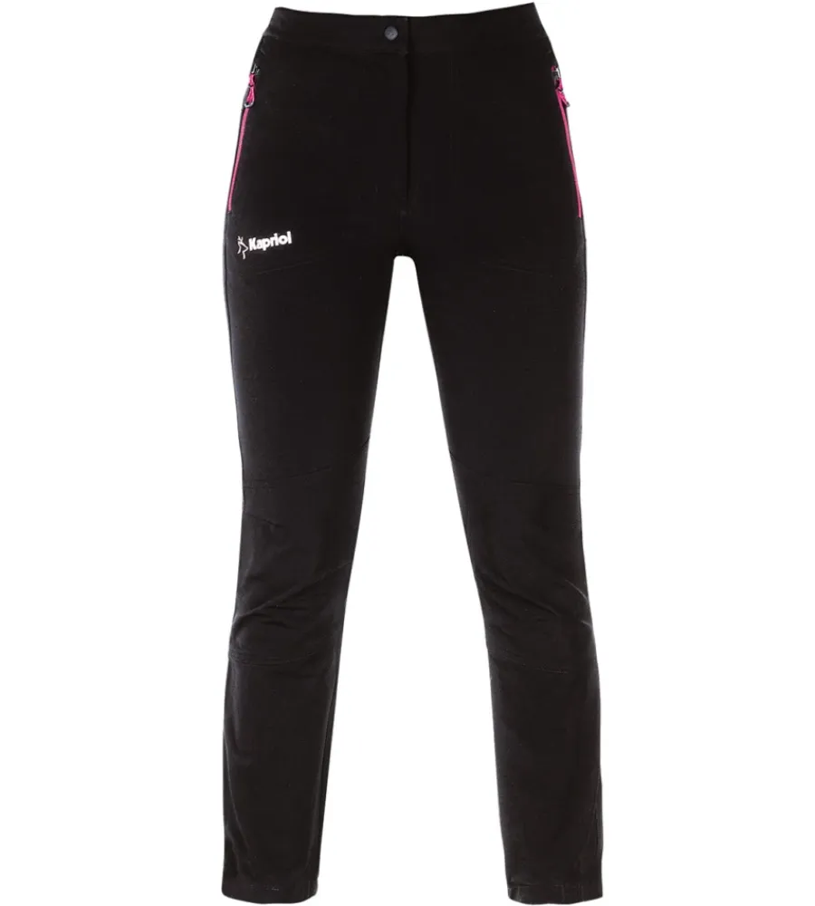 Pantaloni|Pantaloni-Kapriol Pantaloni da lavoro tech donna nero, tg s -