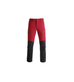 Pantaloni da lavoro vertical rosso/nero, tg xxl - Pantaloni|Pantaloni